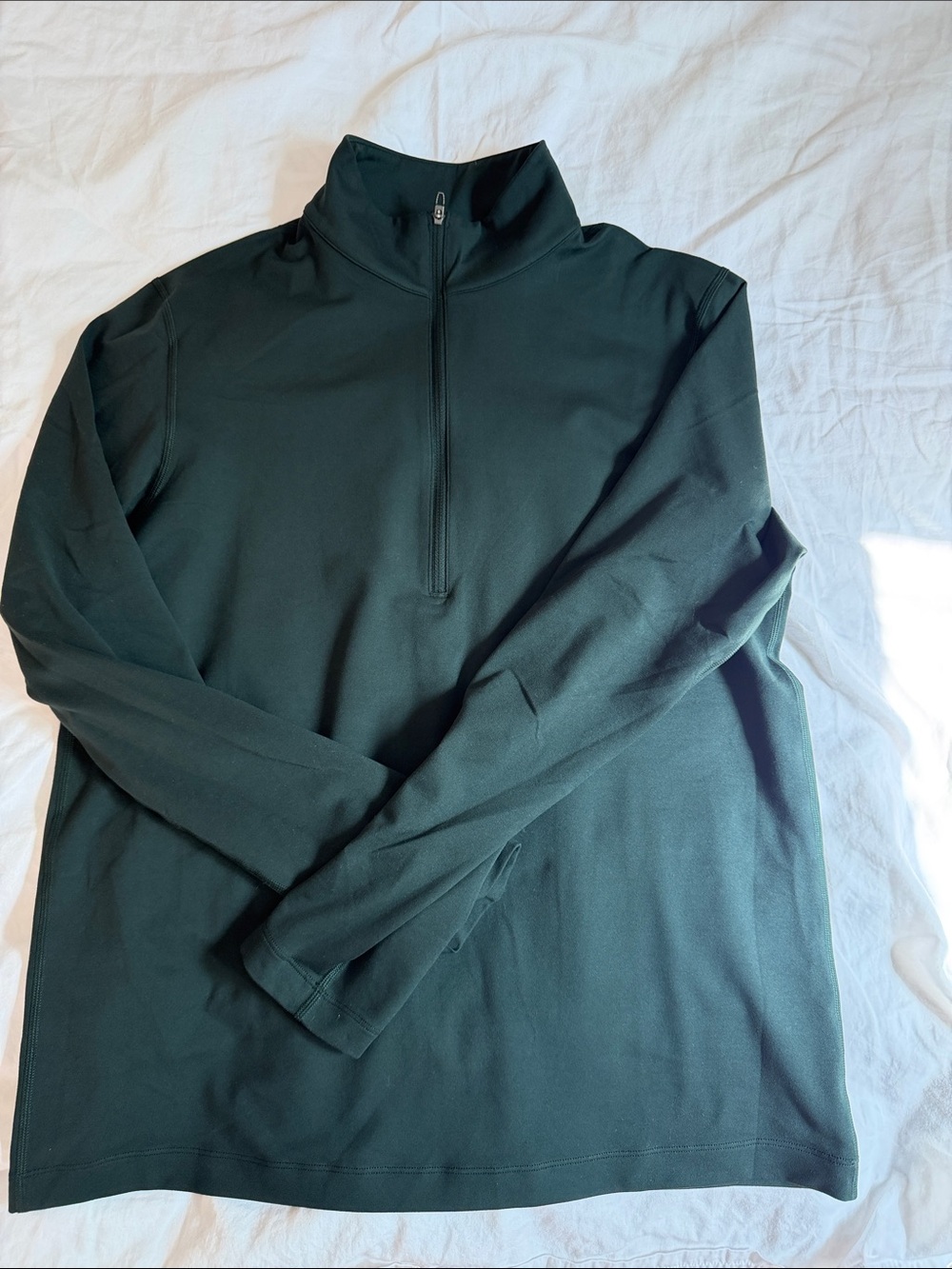 Dark Green Half-Zip Pullover